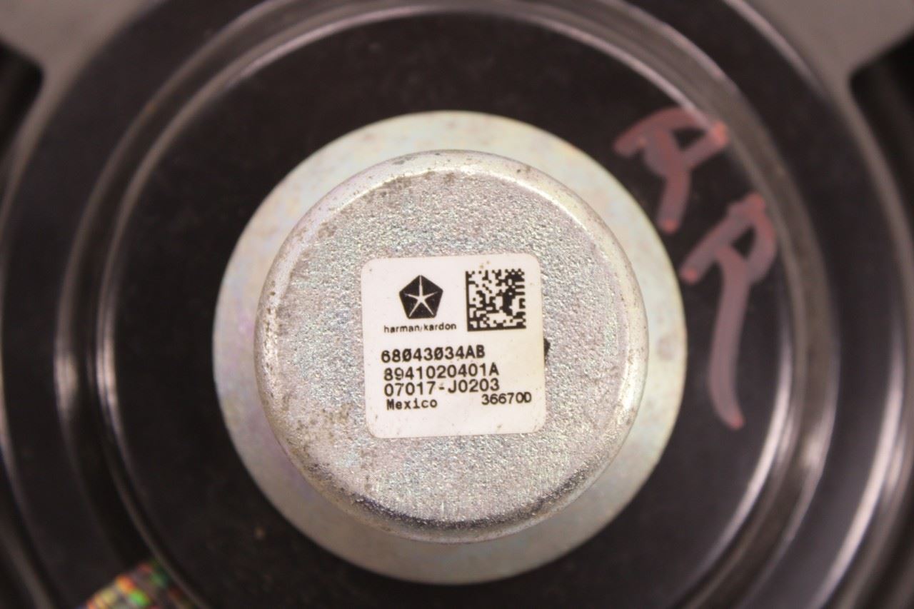 12-21 Jeep Grand Cherokee Rear Right and Left Door Audio Speaker 68043034AB OEM - Alshned Auto Parts