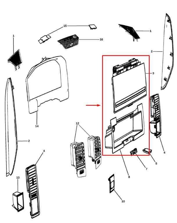2013-2018 RAM 1500 Crew Cab Laramie Glove Box Storage Compartment 1RF25DX9AA OEM - Alshned Auto Parts
