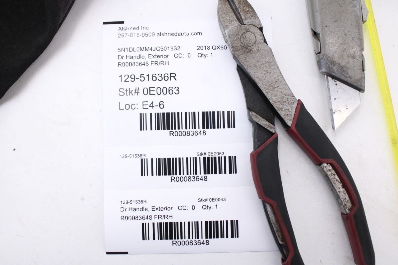 14-20 Infiniti QX60 Front Passenger Right Side Door Exterior Handle 80640-3JA0B10