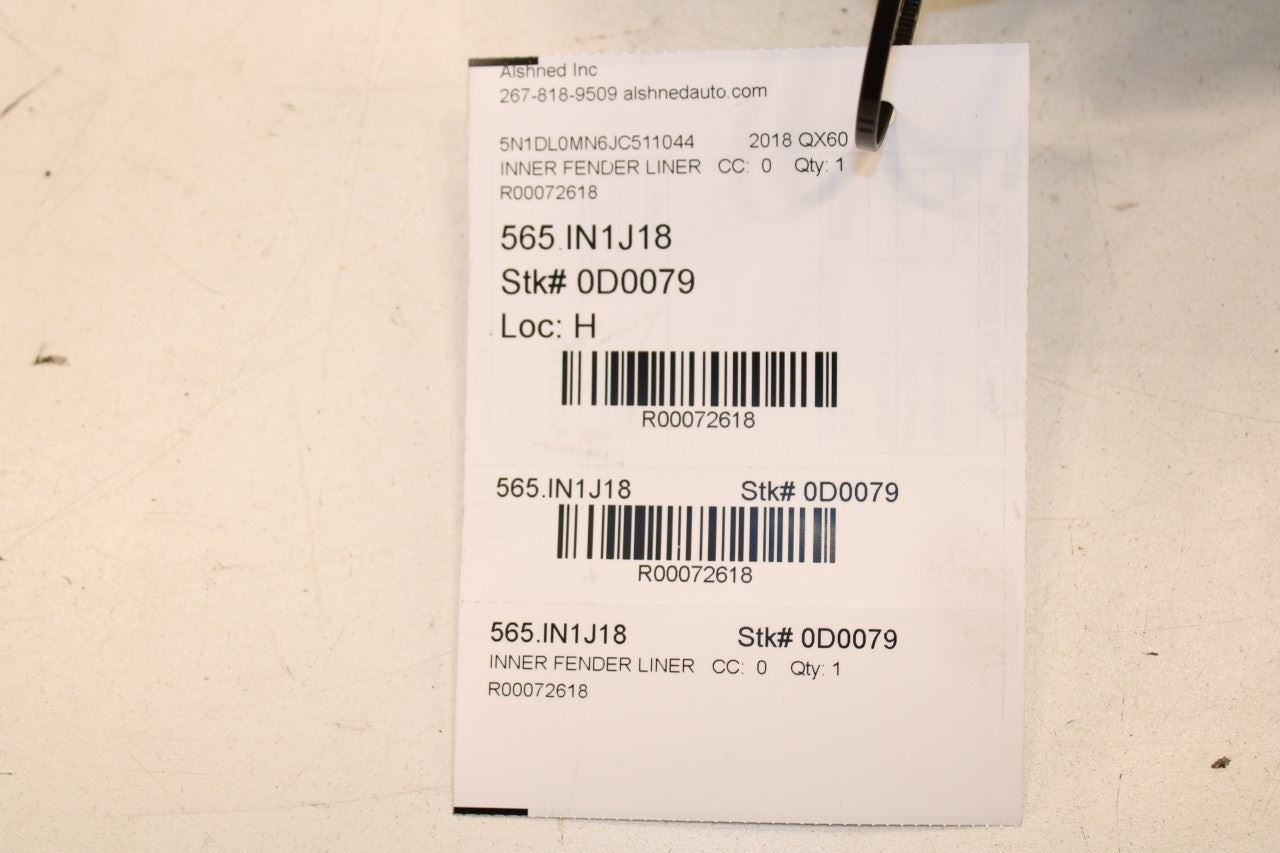 14-20 Infiniti QX60 Front Right Side Wheelhouse Liner Splash Shield 63840-9NB0A - Alshned Auto Parts