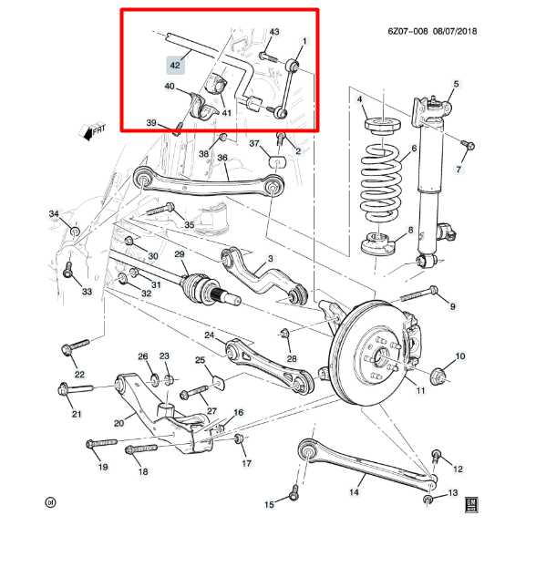 24-25 Cadillac XT4 AWD Rear Stabilizer Sway Anti-Roll Bar w/ Link 42818329 OEM - Alshned Auto Parts