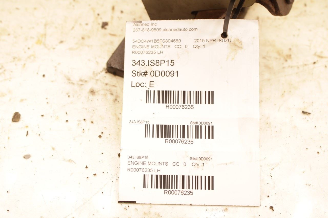 2012-2020 ISUZU NPR HD 6.0L Left Side Engine Motor Mount 8-98061-526-0 OEM - Alshned Auto Parts