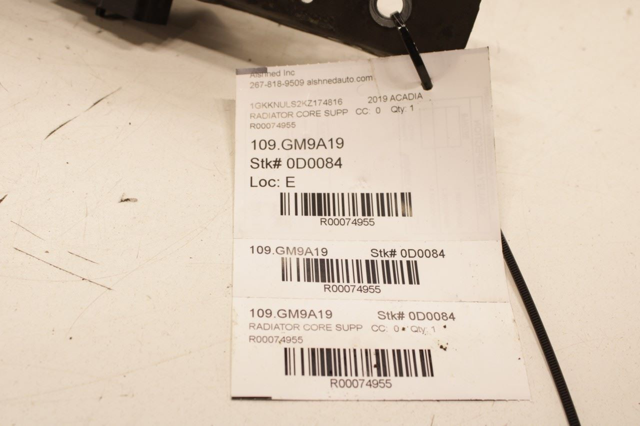 18-23 GMC Acadia SLT-1 3.6L AWD Radiator Support Upper Center Tie Bar w/ Sensors - Alshned Auto Parts