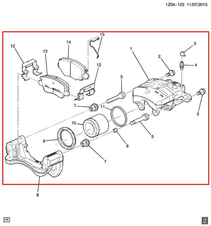 2018-24 Chevrolet Equinox LT 1.5L FWD Front Driver Left Side Brake Disc Caliper1