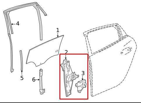 2017-2019 Buick Lacrosse Premium Rear Left Side Door Window Regulator w/ Motor1