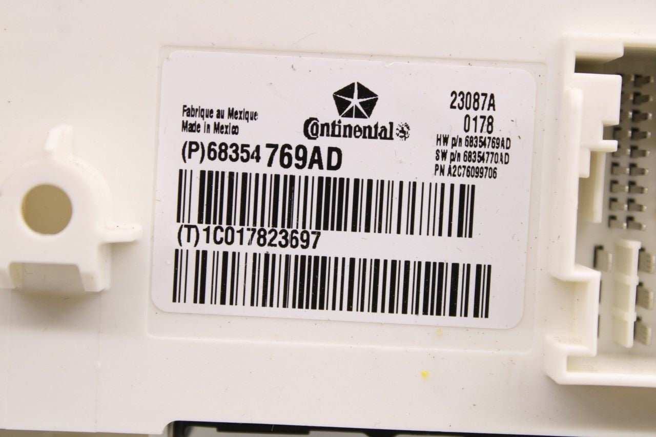 2018 Jeep Grand Cherokee Limited Body Computer Control Module BCM BCU 68354769AD - Alshned Auto Parts
