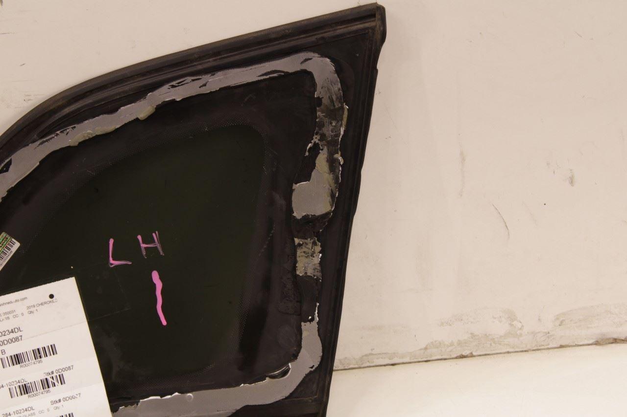 2019-2022 Jeep Cherokee Latitude Rear Left Side Quarter Window Glass 68377739AA - Alshned Auto Parts