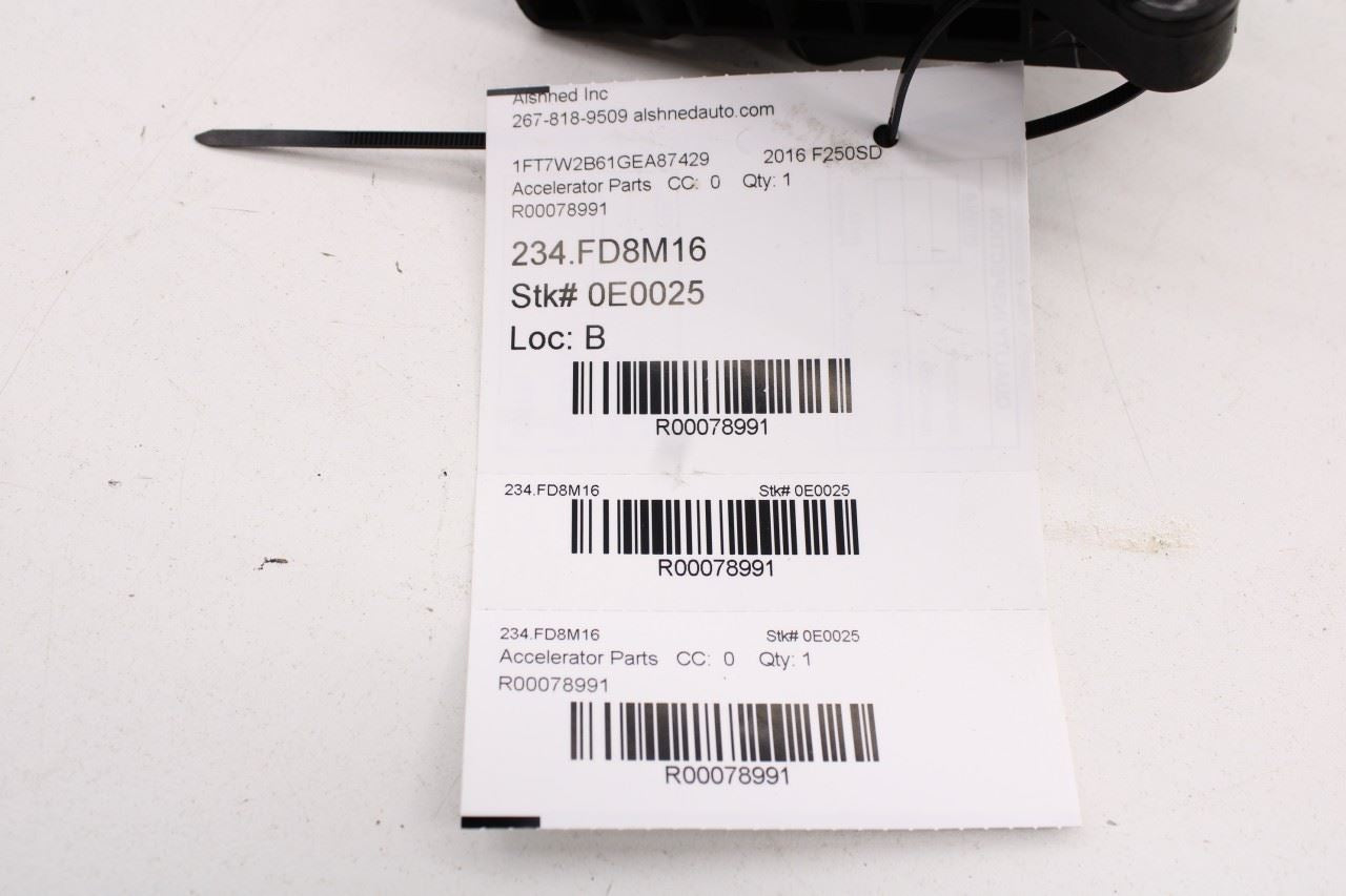 2012-16 Ford F250 Lariat Crew Cab 6.2L 4WD Accelerator Throttle Gas Pedal Sensor - Alshned Auto Parts