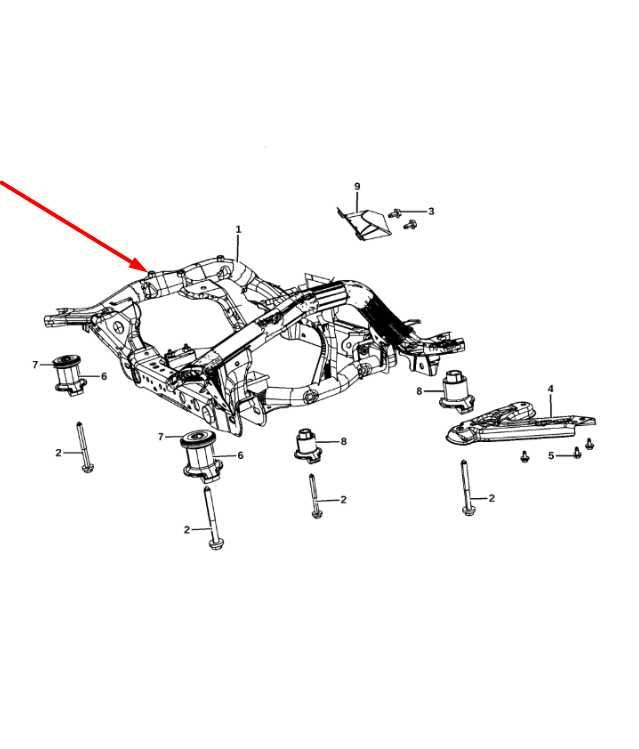 2011-2015 Dodge Durango SXT 3.6L AWD Front Crossmember Subframe 52124634AN OEM2