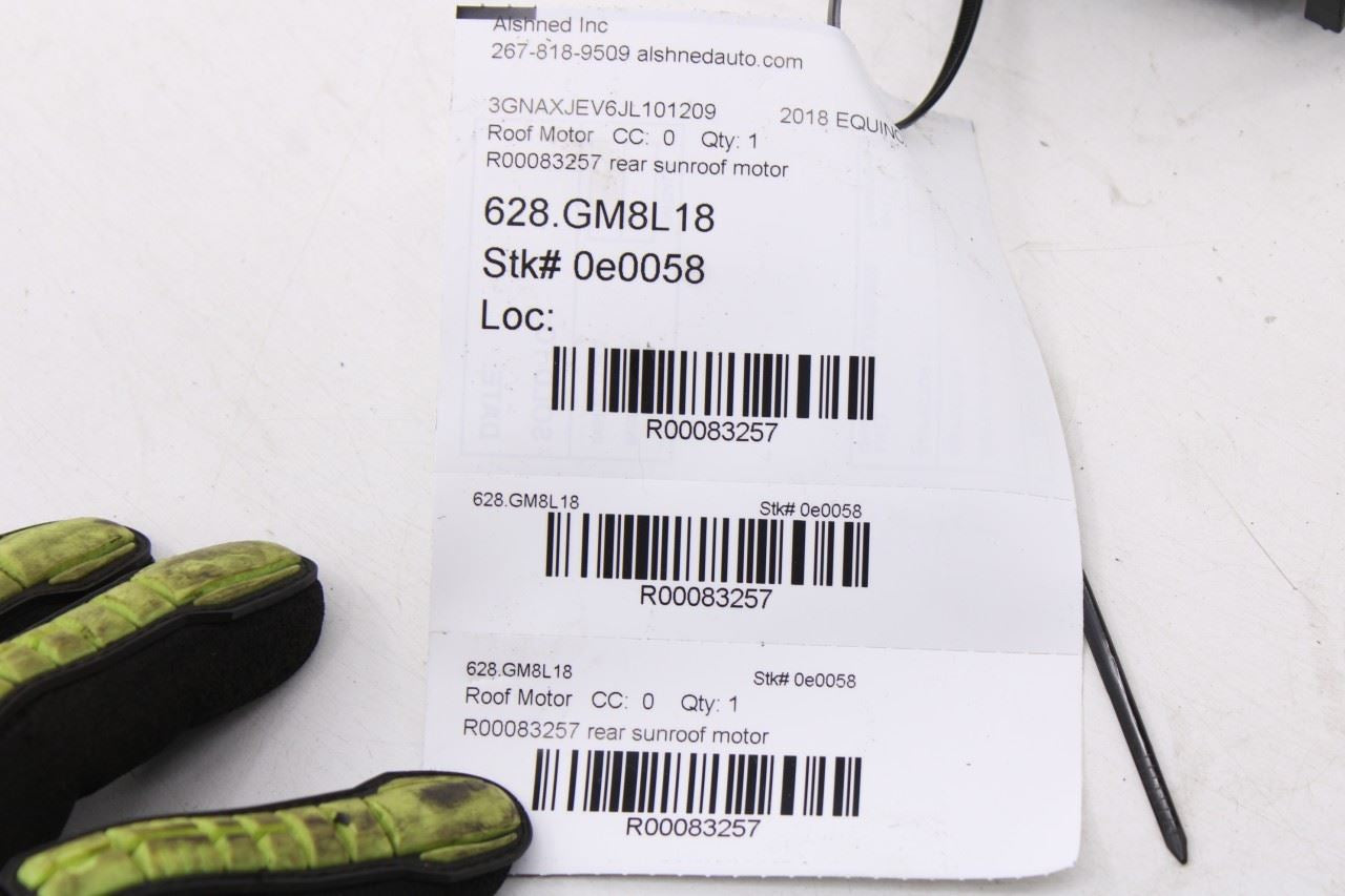 2018-2024 Chevrolet Equinox LT Rear Upper Roof Sunroof Sunshade Motor 8428721512