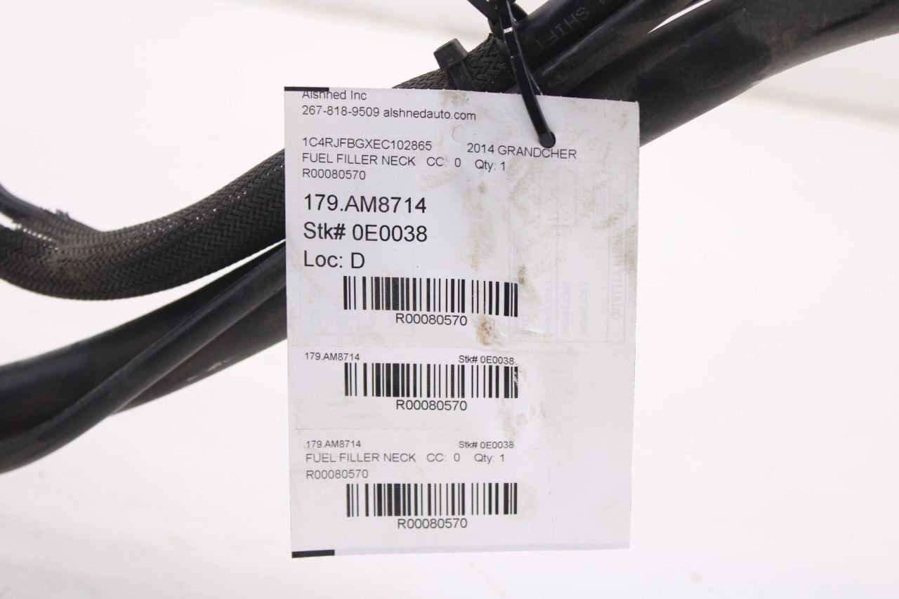 2014-2015 Jeep Grand Cherokee Limited 3.6L Fuel Filler Neck Hose Tube 68302344AB12