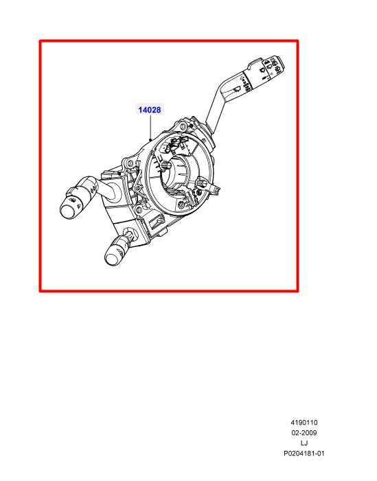 10-12 Land Rover Range Rover HSE Steering Column Light Turn Signal Wiper Switch - Alshned Auto Parts
