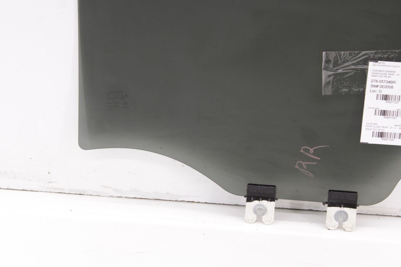 2015-2023 Jeep Cherokee Limited Rear Right Side Door Window Glass 68104622AC OEM - Alshned Auto Parts