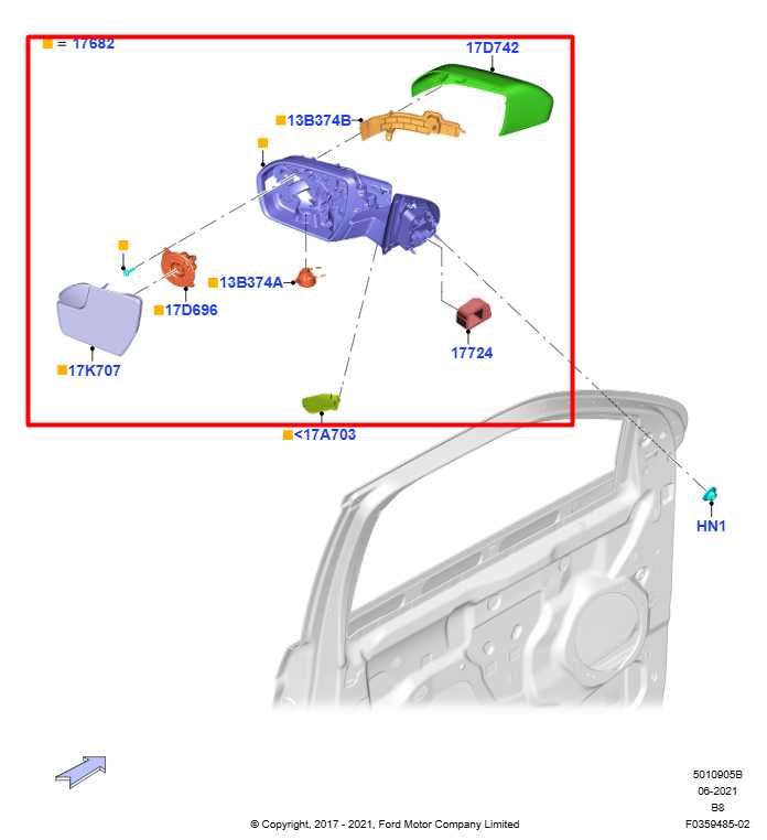 2018 Ford Expedition Limited 3.5L 4WD Driver Left Side Rear View Mirror *ReaD* - Alshned Auto Parts