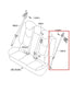 2009-11 Kia Soul+ GL Rear Left Side 2nd Row Seat Belt Retractor 89810-2K500 OEM1