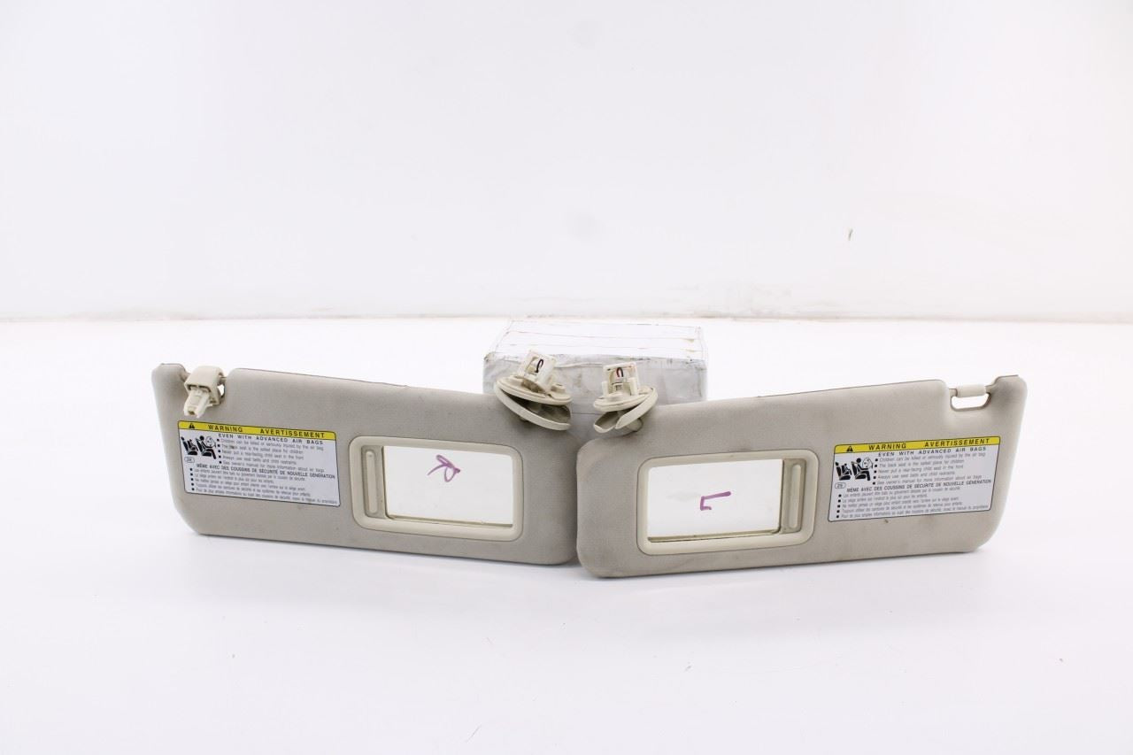 08-13 Lexus IS250 Front Right and Left Side Sun Visor Set w/ Illuminated Mirror2