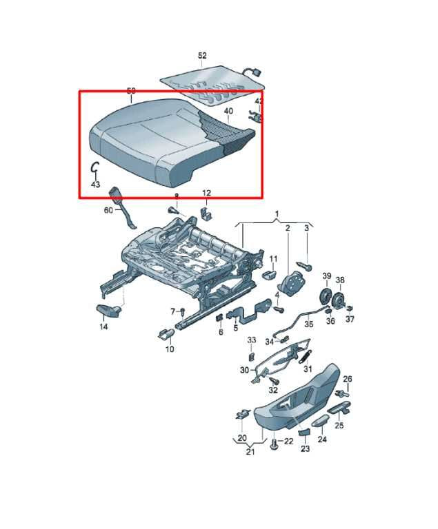 2018-2020 Volkswagen Atlas S 3.6L AWD Front Driver Left Side Seat Lower Cushion - Alshned Auto Parts