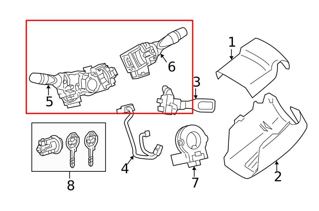 2009-11 Toyota Camry LE 2.5L FWD Steering Column Light Turn Signal Wiper Switch - Alshned Auto Parts