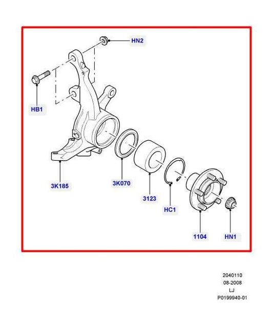 2010-12 Land Rover Range Rover HSE 5.0L 4WD Front Right Side Spindle Knuckle Hub - Alshned Auto Parts