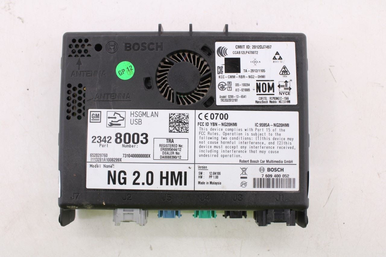 14-2015 Chevrolet Silverado 1500 Work Truck 2WT Infotainment Display HMI Module5