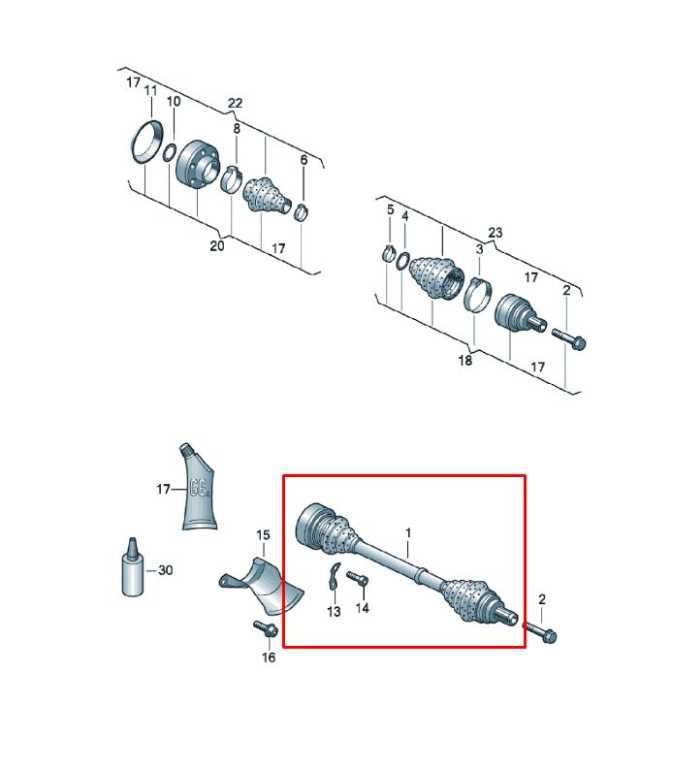 2013-16 Audi S4 Premium Plus AWD Rear Left Driver Side CV Axle Drive Half Shaft - Alshned Auto Parts