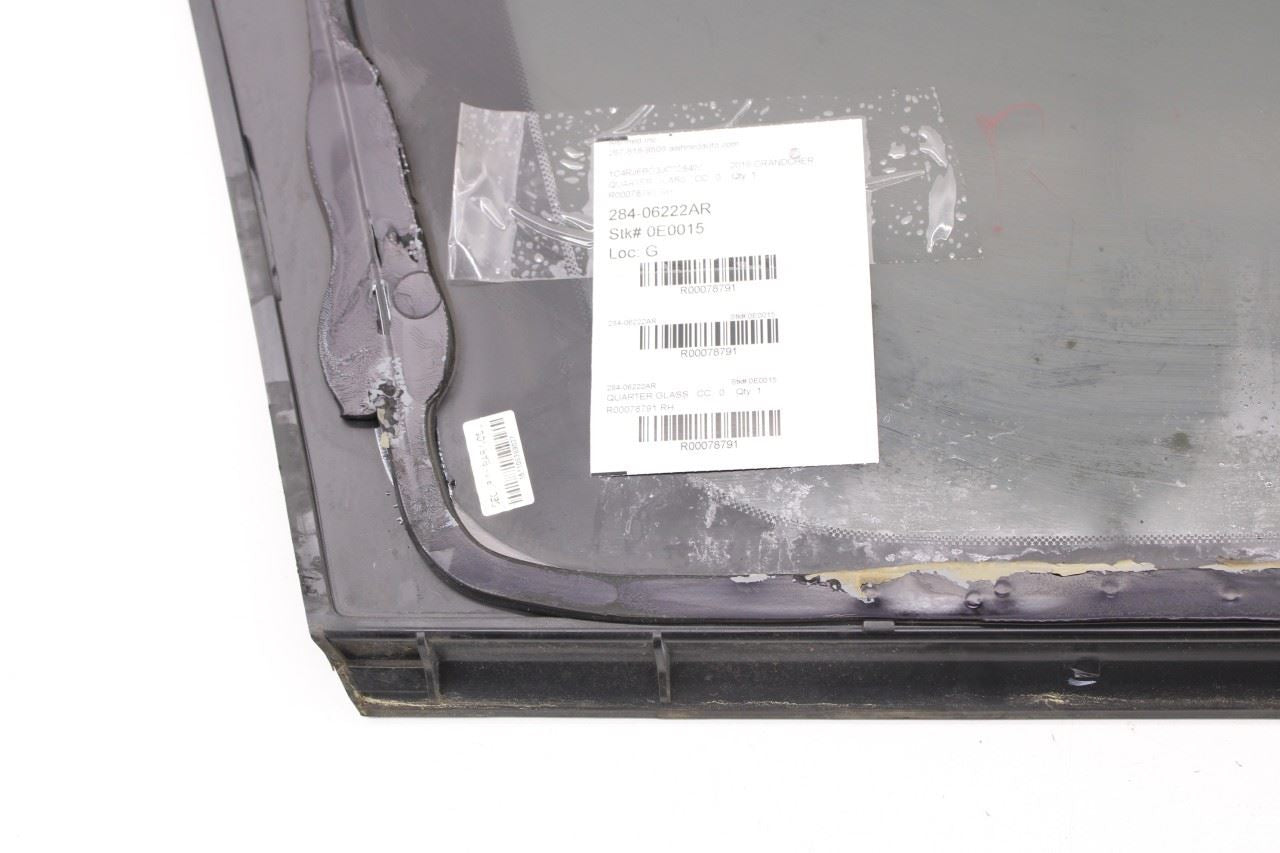 2016-2019 Jeep Grand Cherokee Limited Rear Right Side Quarter Window Glass - Alshned Auto Parts