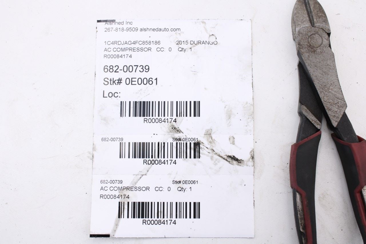2011-2015 Dodge Durango SXT 3.6L AC Air Conditioner Compressor 68021638AG OEM11