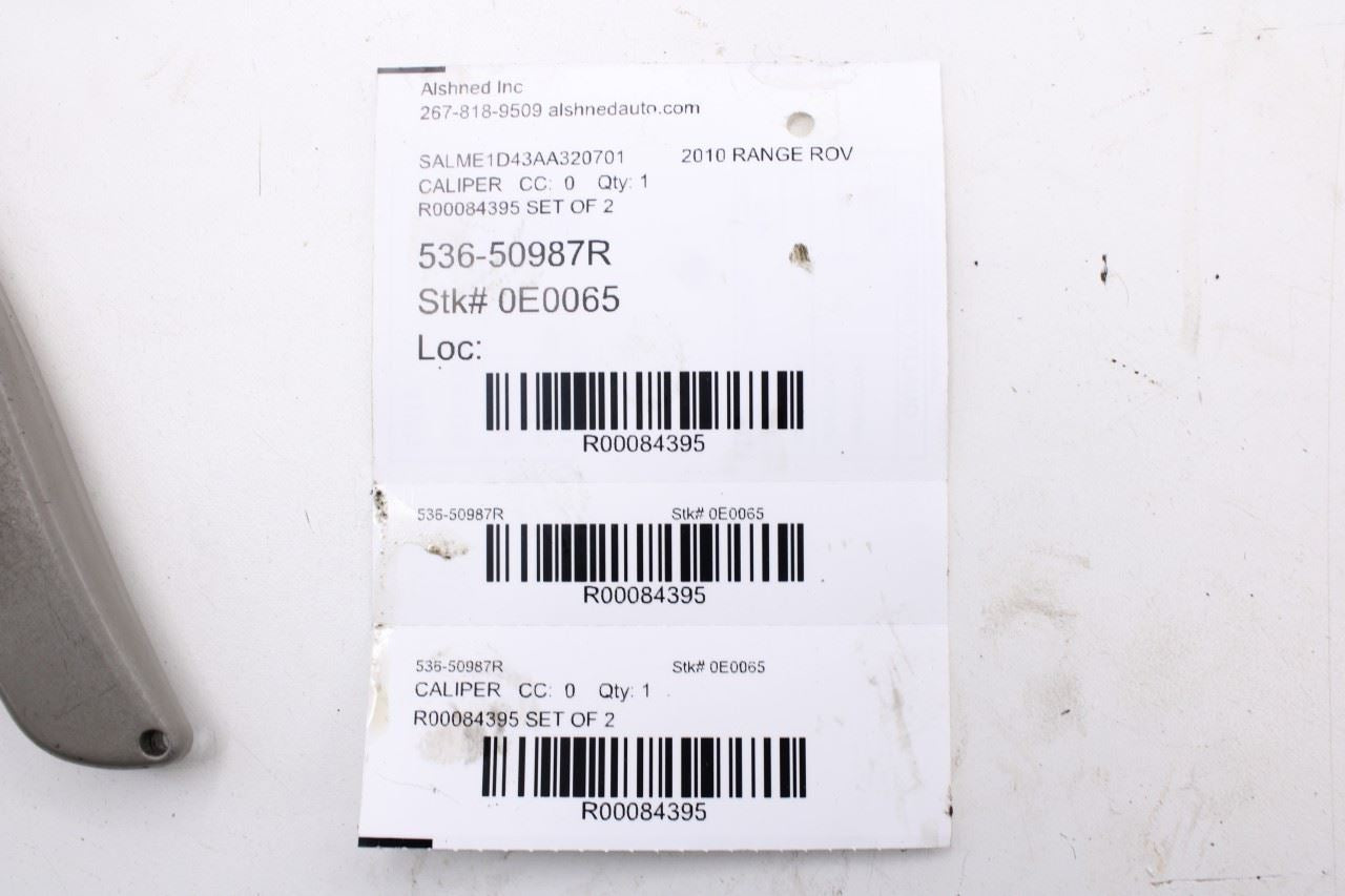 10-12 Land Rover Range Rover HSE 5.0L 4WD Rear RH and LH Side Brake Disc Caliper - Alshned Auto Parts