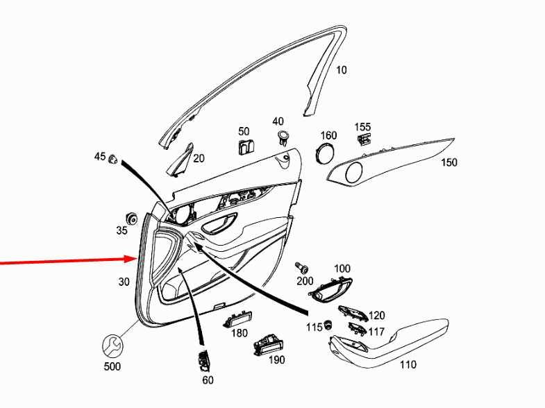 17-21 Mercedes-Benz C300 4Matic Front Right Door Trim Panel 20572048279H15 *ReaD - Alshned Auto Parts