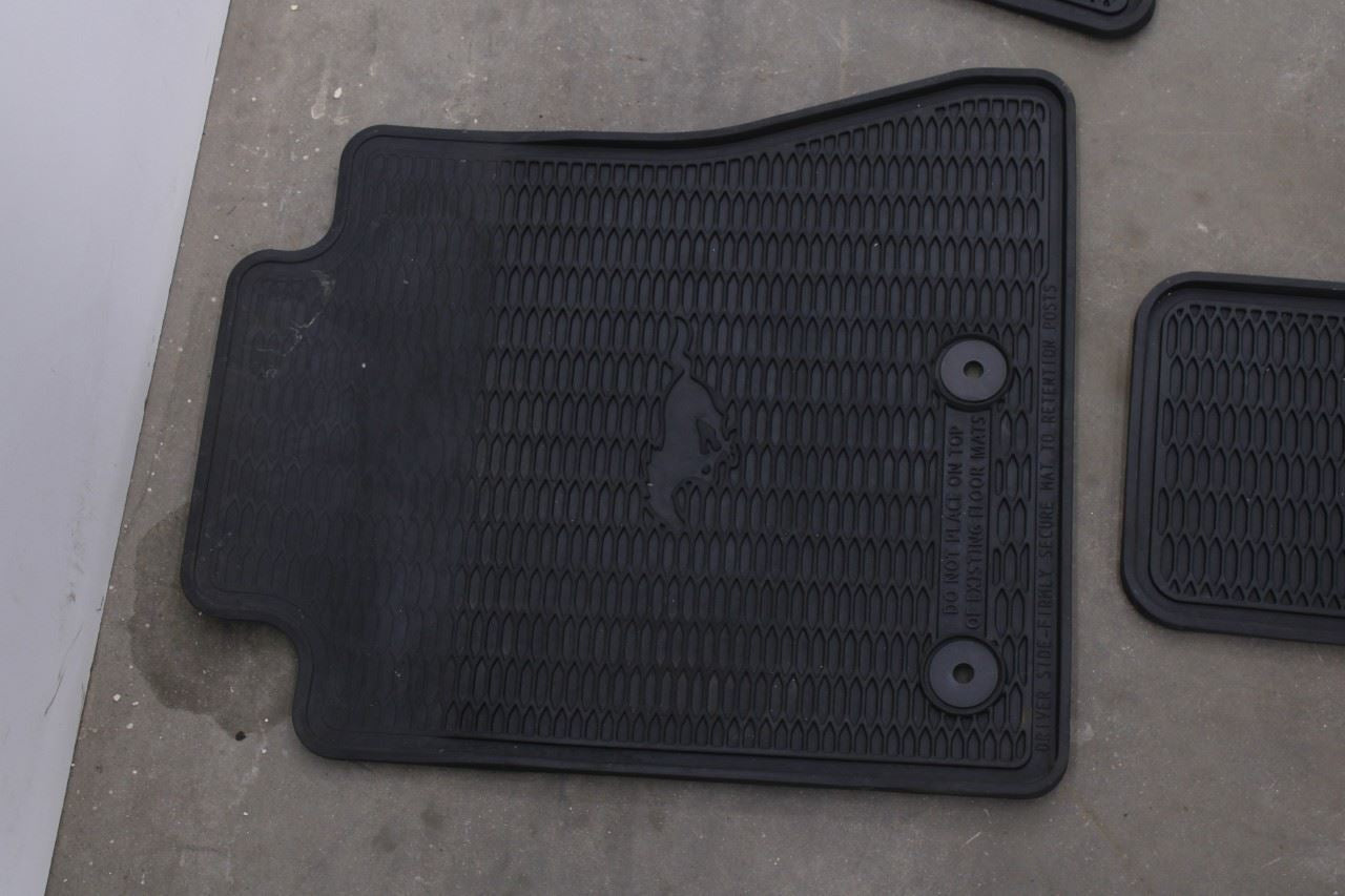 2015-23 Ford Mustang Conv V6 Front Rear RH and LH All Weather Rubber Floor Mats - Alshned Auto Parts