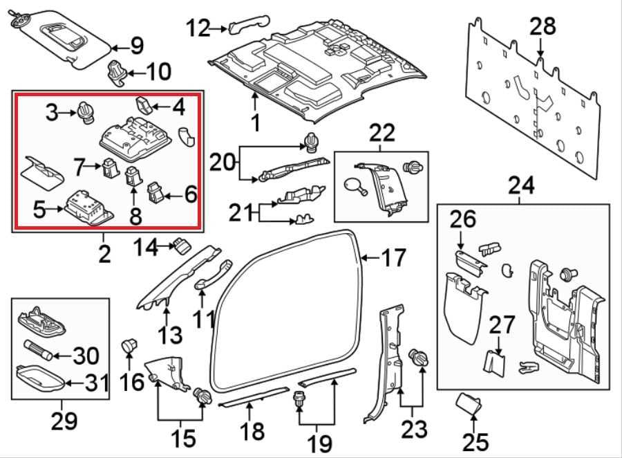 2019-2022 Toyota Tacoma SR5 Roof Overhead Console Dome Light Lamp 63650-04150-B01
