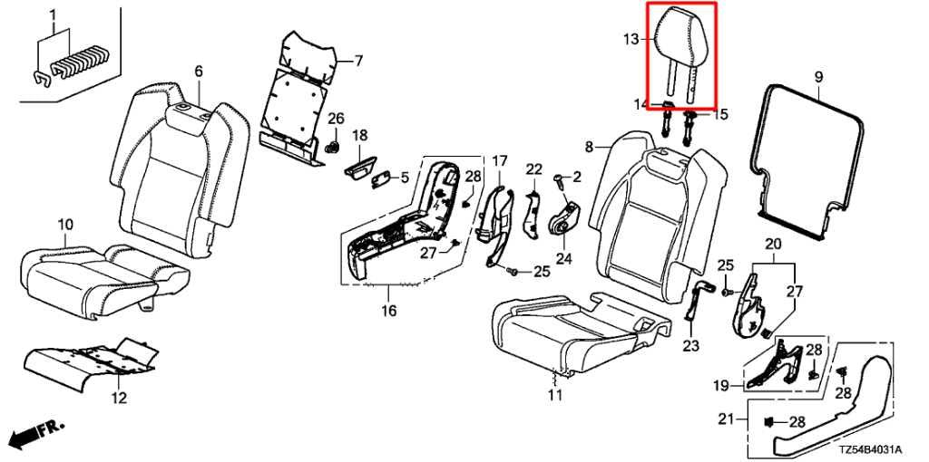 14-18 Acura MDX w/ Technology Pkg Rear RH Left and Center 2nd Row Seat Headrest - Alshned Auto Parts