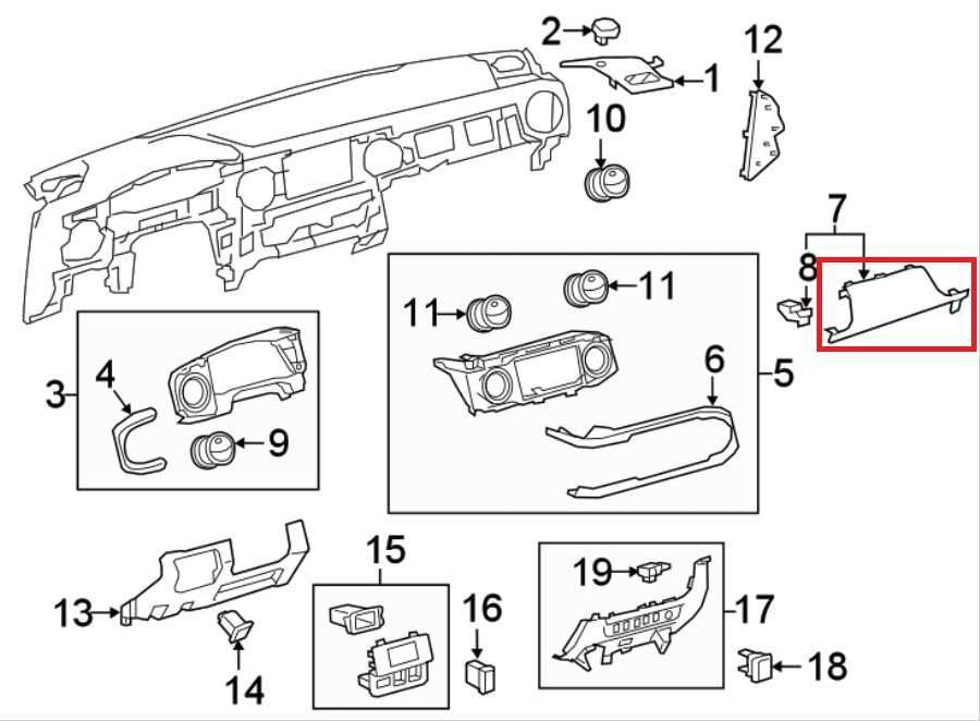 2016-2023 Toyota Tacoma Limited Right Dash Instrument Panel Upper Molding *ReaD* - Alshned Auto Parts