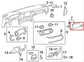 2016-2023 Toyota Tacoma Limited Right Dash Instrument Panel Upper Molding *ReaD* - Alshned Auto Parts