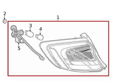 2017-2019 Buick Lacrosse Premium Rear Left Driver Side Tail Light Lamp 262530871