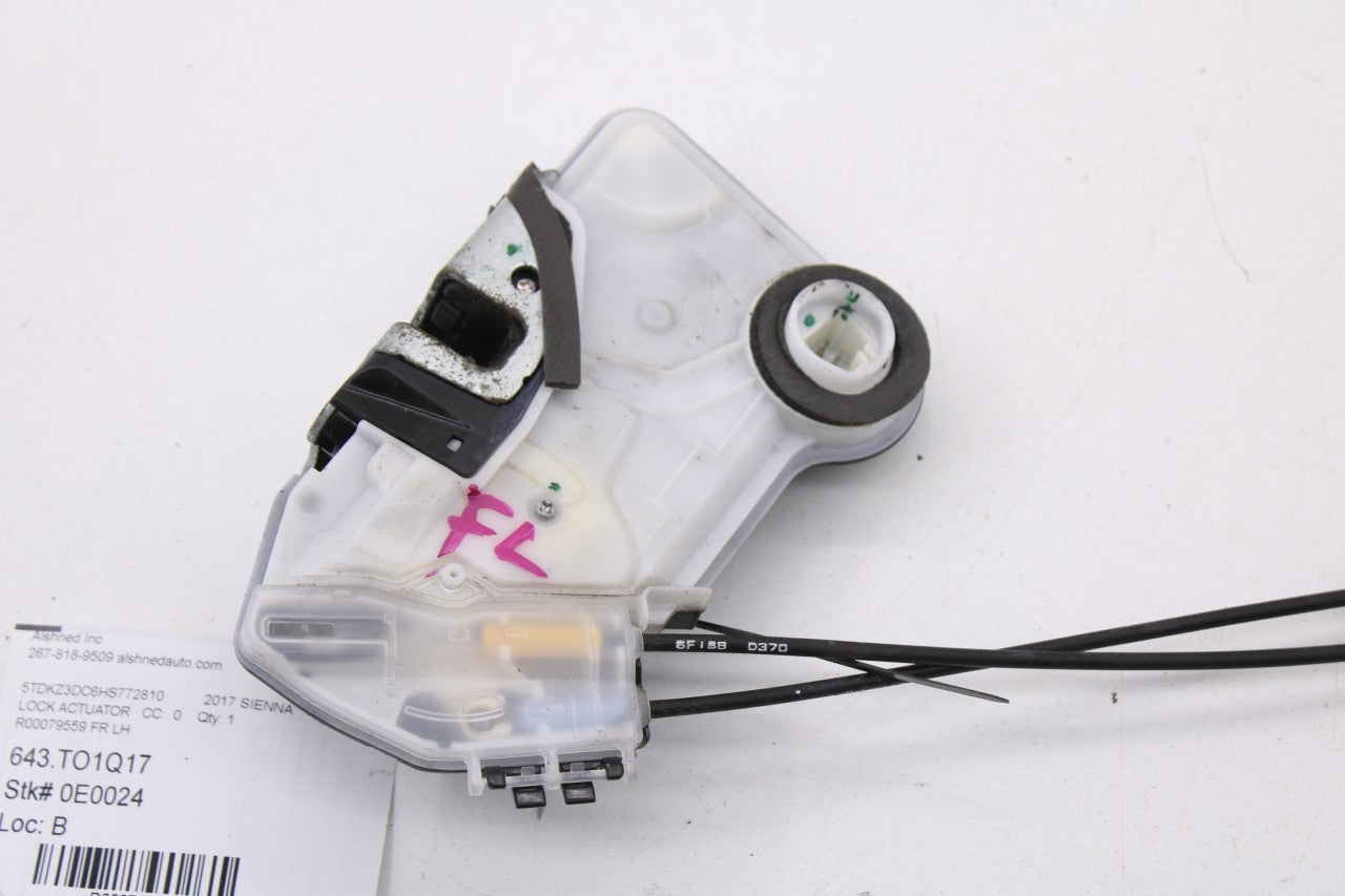 14-24 Toyota Sienna LE 3.5L Front Driver LH Side Door Lock Latch Actuator Motor - Alshned Auto Parts