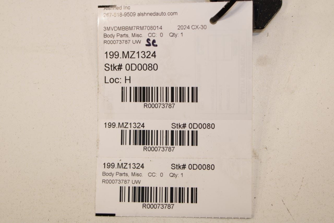 2020-2025 Mazda CX-30 2.5 S Rear Liftgate Upper Molding Trim DGH9-50-810A-13 OEM - Alshned Auto Parts