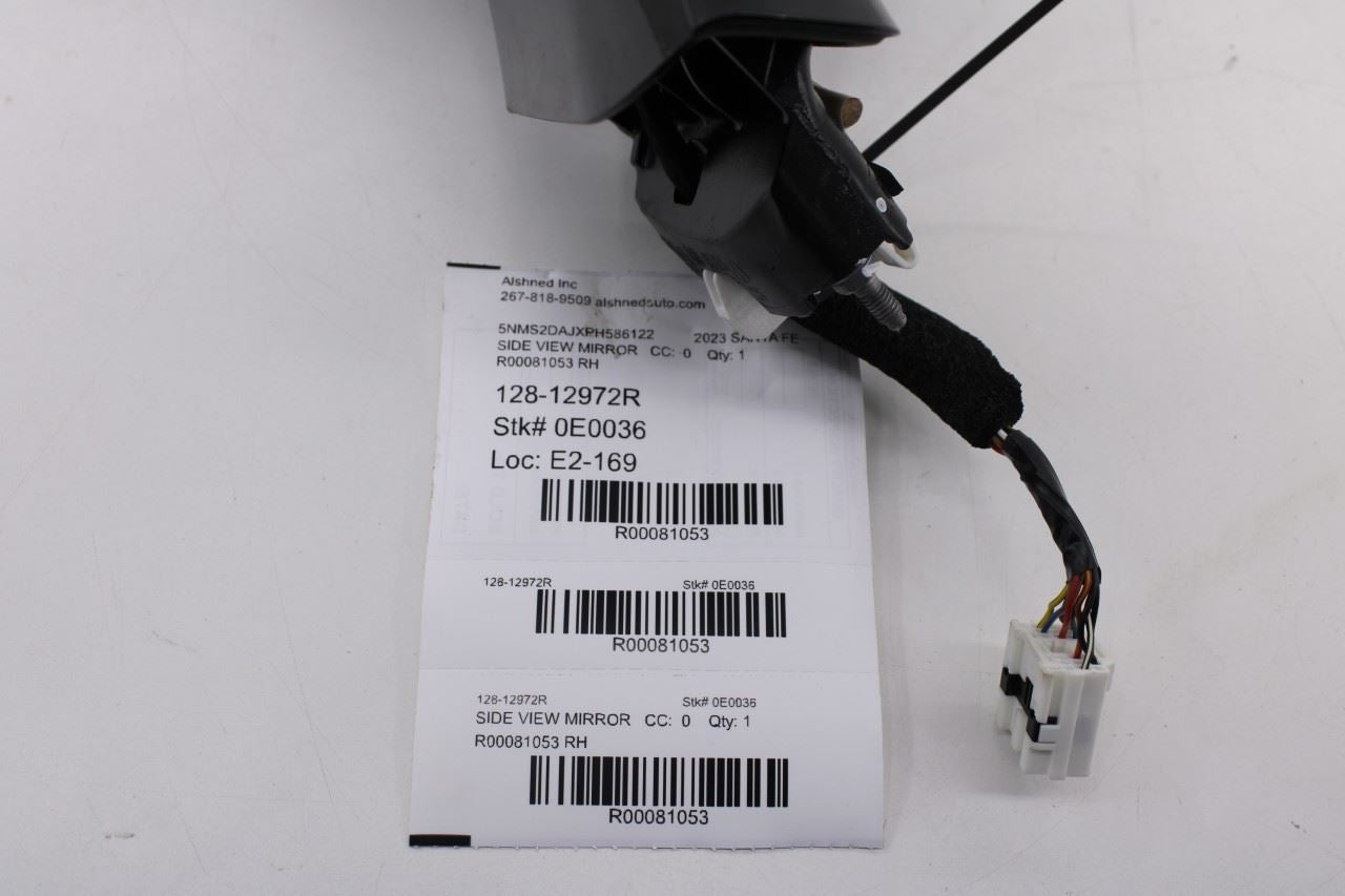 21-23 Hyundai Santa Fe SEL Passenger Right Side Rear View Mirror 87620-S2410 OEM - Alshned Auto Parts