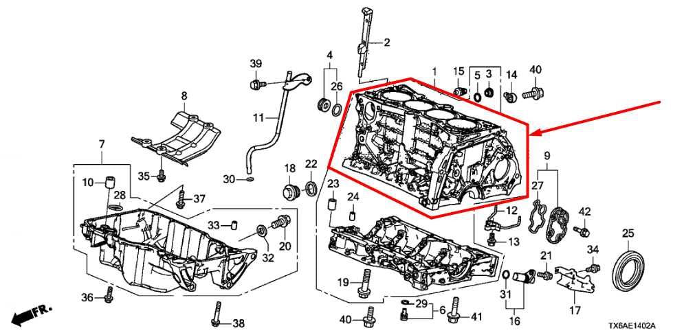2016-22 Acura ILX A-Spec Accord  TLX 2.4L Engine Cylinder Block 4K 11000-5A2-8101