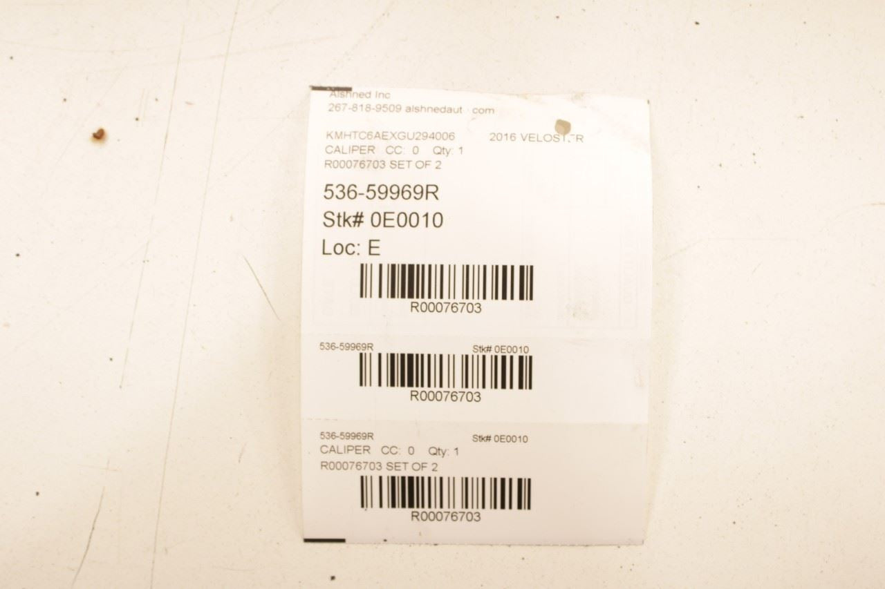 2015-2017 Hyundai Veloster Turbo Front Left and Right Side Disc Brake Caliper - Alshned Auto Parts