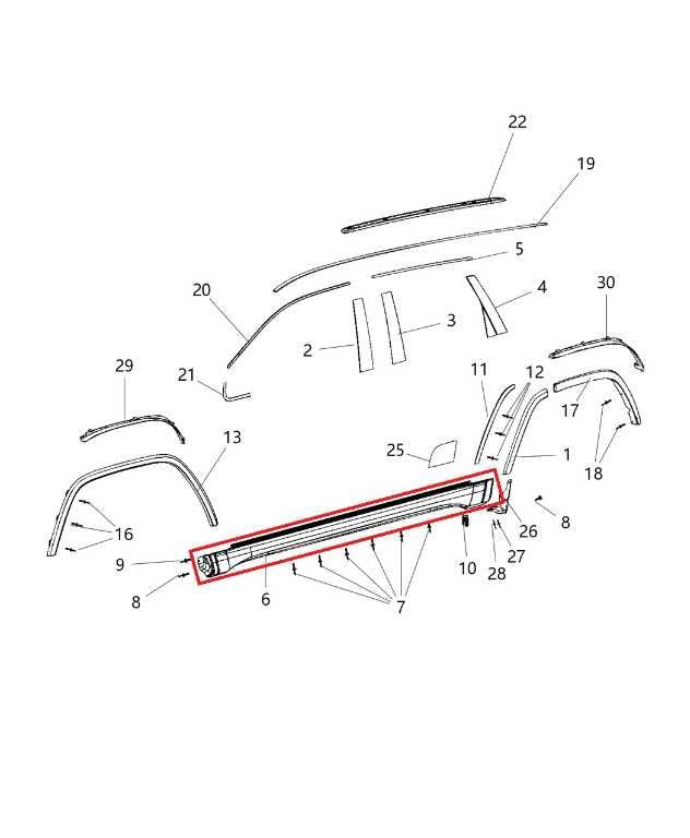 14-21 Jeep Grand Cherokee Limited Left Side Rocker Skirt Panel 5NP51RXFAA *ReaD* - Alshned Auto Parts