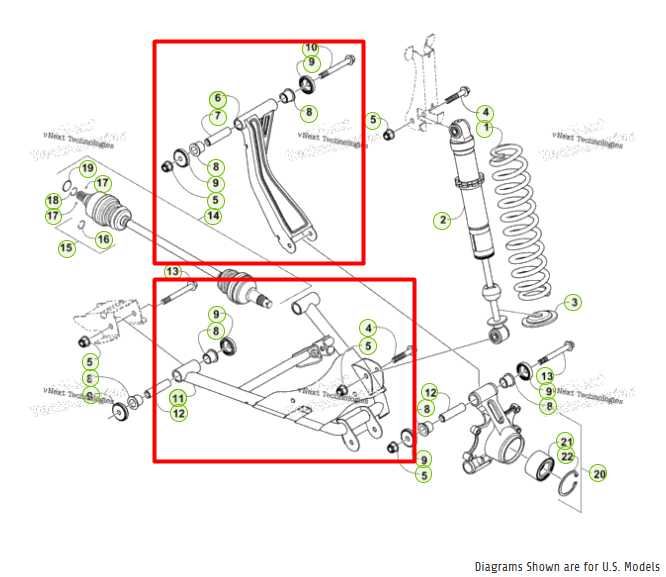 14-16 Arctic Cat Wildcat Trail 700 4WD Rear LH Side Lower and Upper Control Arm - Alshned Auto Parts