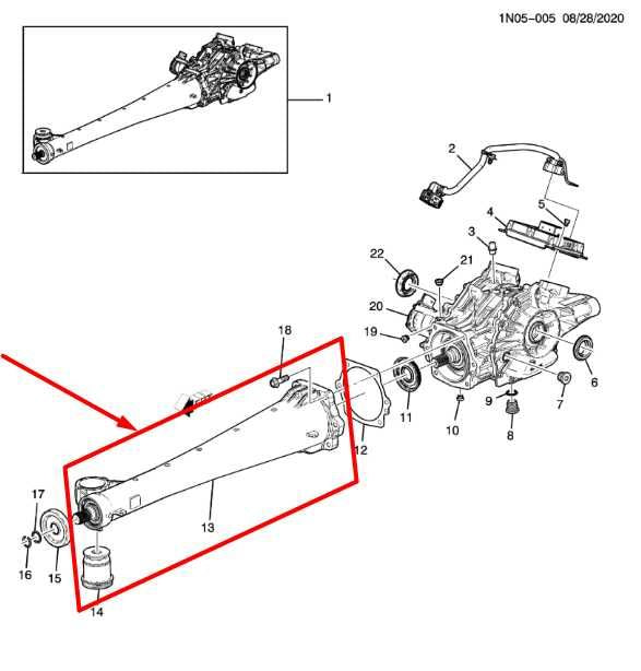 2017-2023 GMC Acadia SLT-1 3.6L AWD Rear Axle Differential Driveline Torque Tube - Alshned Auto Parts