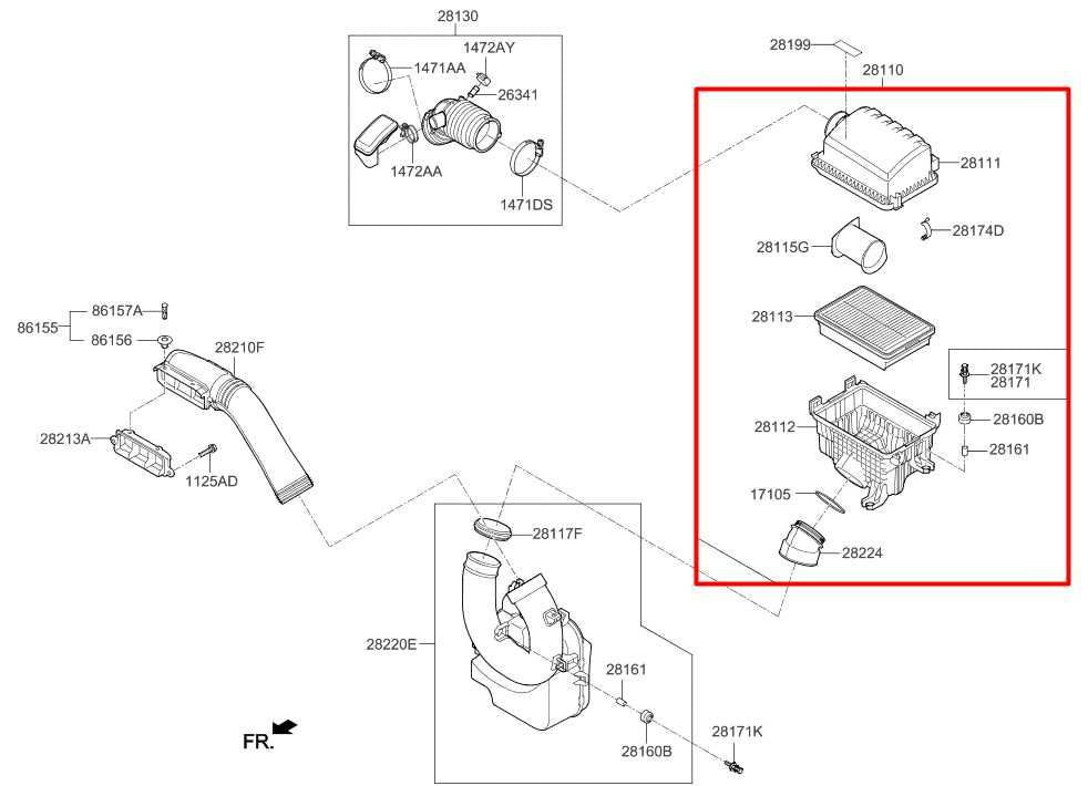 2016-20 Hyundai Elantra Value Edition Air Intake Cleaner 28100-F2500 OEM *ReaD* - Alshned Auto Parts