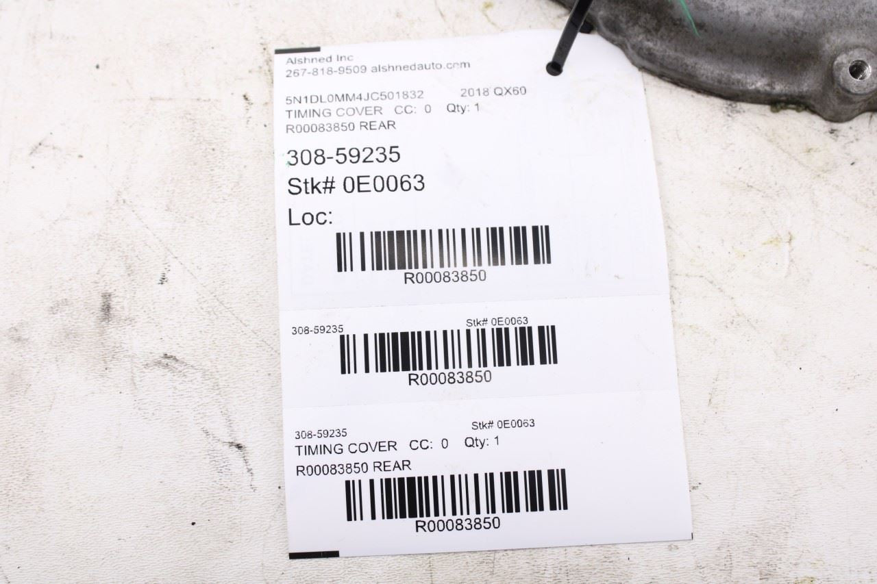 2017-2024 Infiniti QX60 Engine 3.5L Engine Rear Timing Chain Cover 13500-6TA1B11