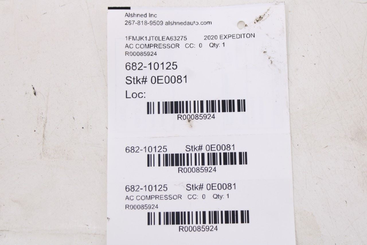 2018-2021 Ford Expedition Max XLT AC Air Conditioner Compressor KL1Z-19703-A OEM14