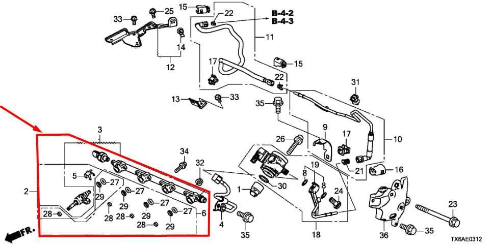 2016-22 Acura ILX Technology A-Spec 2.4L Fuel Rail with Injectors 16011-5A2-305 - Alshned Auto Parts