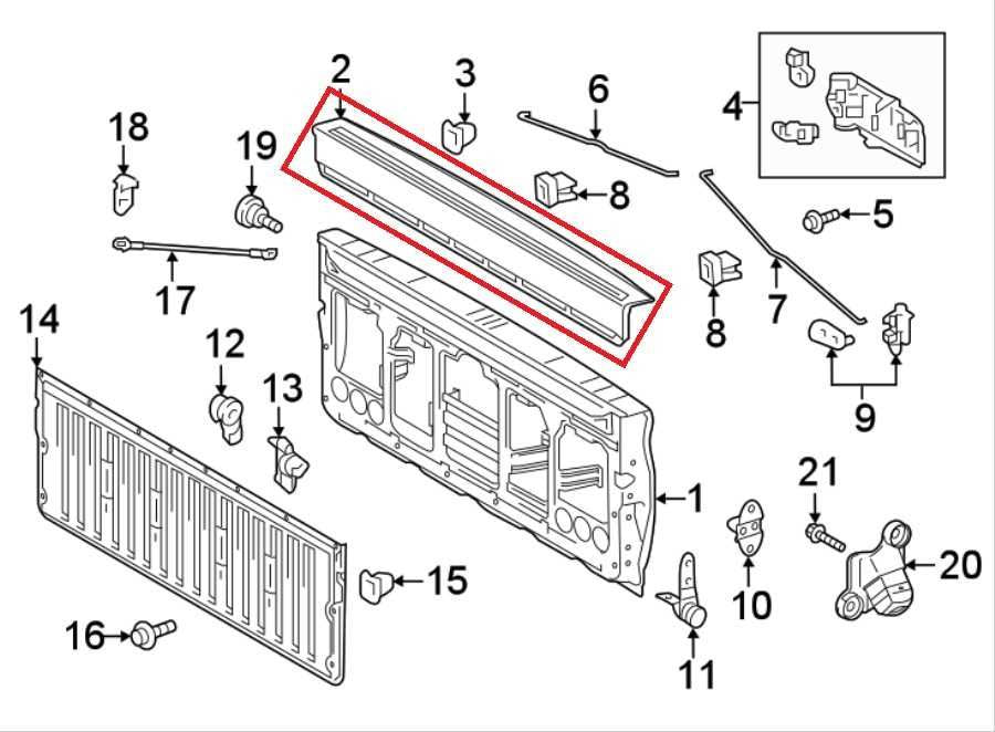 2016-2023 Toyota Tacoma SR5 Rear Tailgate Upper Molding Panel 6571704030 OEM1