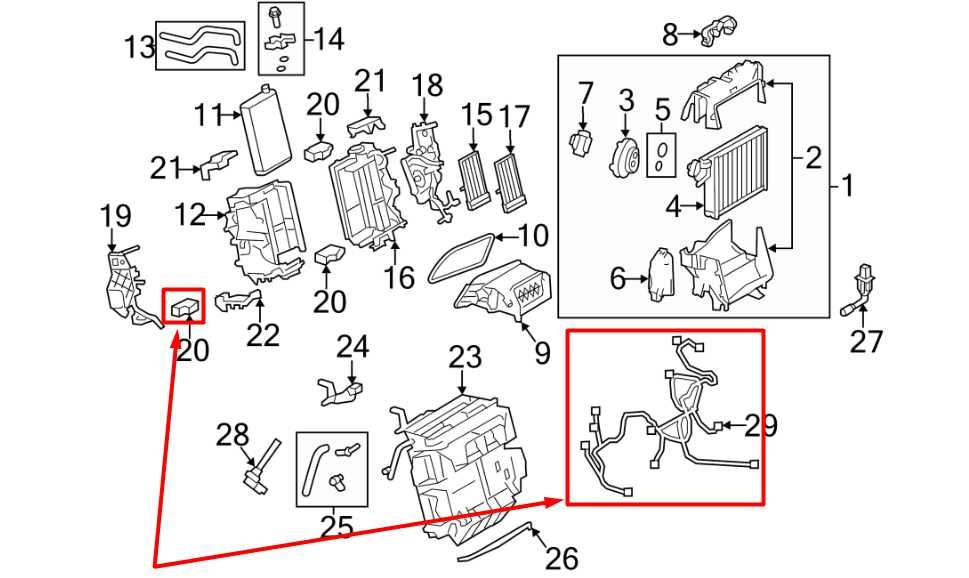 2010-2016 Audi S4 Premium Plus HVAC System Wire Harness w/ Blend Door Actuators - Alshned Auto Parts