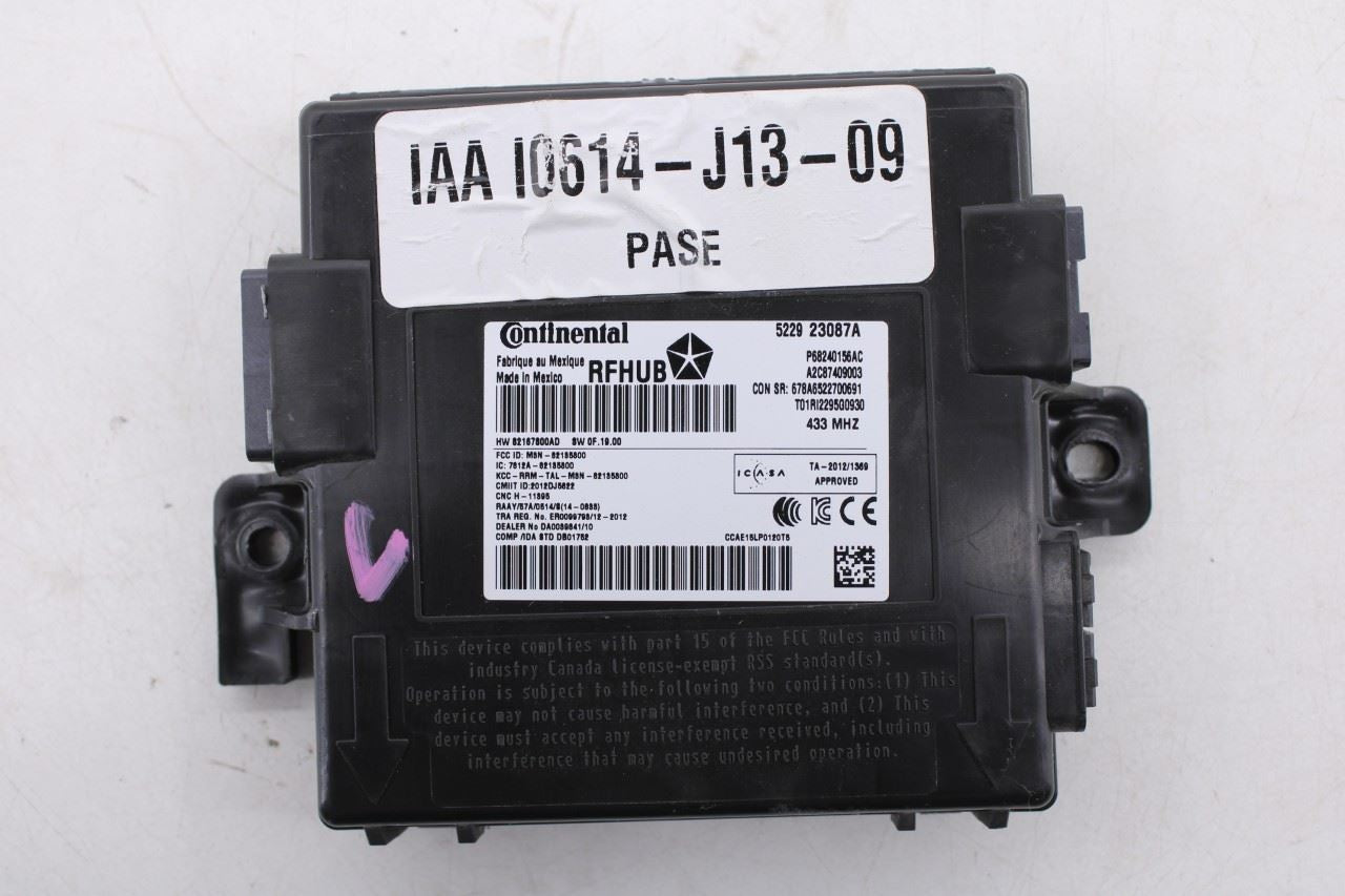 2015 Dodge Durango SXT Hub Receiver Computer Control Module 68240156AC OEM0